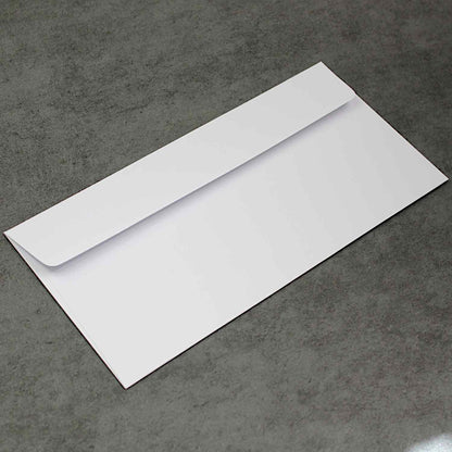 DL 110x220mm White Peel & Seal Envelopes (None Window)