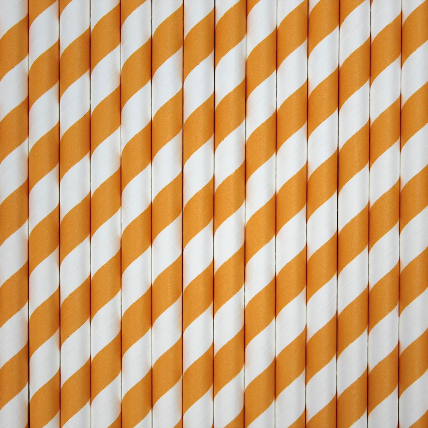 Yellow & White Striped Paper Straws (10mm x 200mm) - Quality Drinking Straws for Smoothies and Milkshakes - Intrinsic Paper Straws